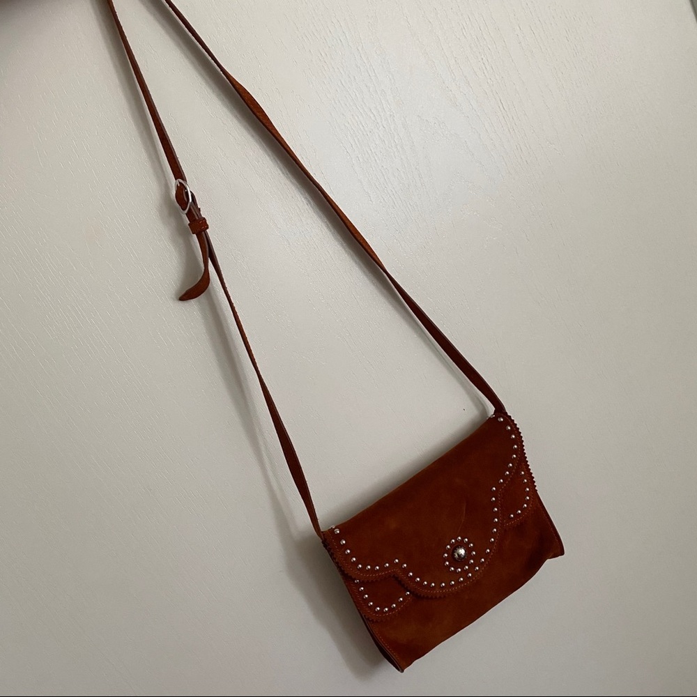 Sandro Suede Crossbody Purse - Picture 2 of 7